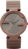 Gucci Interlocking G Quartz Brown Dial Brown Steel Strap Watch for Women -  YA133317