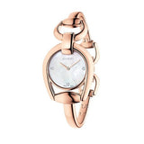 Gucci Horsebit Collection Diamonds Mother of Pearl Dial Rose Gold Steel Strap Watch For Women - YA139508