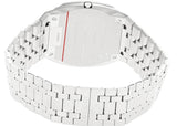 Gucci 25H Quartz Silver Dial Silver Steel Strap Unisex Watch - YA163407