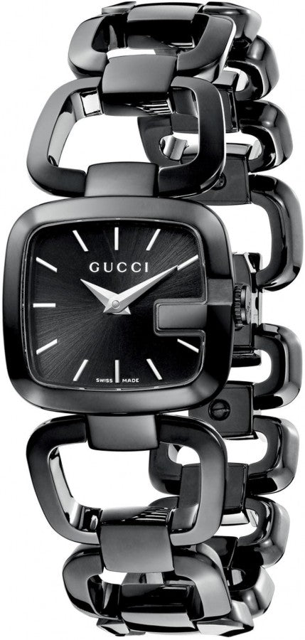 ✨GUCCI✨グッチ✨Gコレクション✨ブラック文字盤✨125.5✨腕時計✨ Gucci G Gucci 125 G Series Bracelet Black Dial Watch For Women