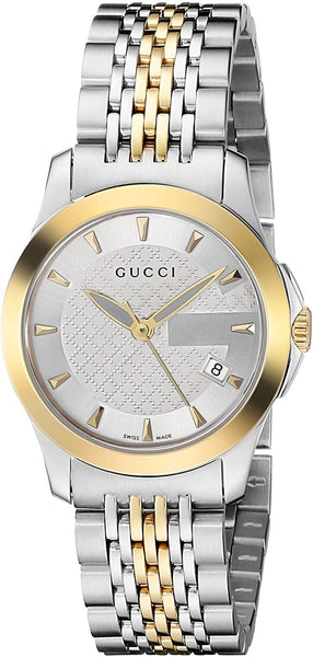 Gucci G Timeless Silver Dial Two Tone Steel Strap Watch For  display picture 2