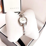 Gucci Horsebit Collection Diamonds Mother of Pearl Dial Silver Steel Strap Watch For Women - YA139506