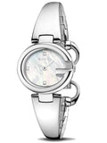 Gucci Guccissima Diamonds Mother of Pearl Dial Silver Steel Strap Watch For Women - YA134504