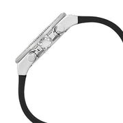 Guess Momentum Chronograph Crystals Black Dial Black Silicone Strap Watch For Men - GW0518G1
