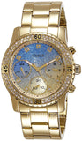 Guess Confetti Diamonds Gold Dial Gold Steel Strap Watch for Women - W0774L2