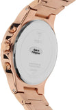 Guess Moonlight Multi Function Diamonds White Dial Rose Gold Steel Strap Watch for Women - GW0320L3