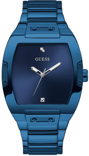 Guess Phoenix Blue Dial Blue Steel Strap Watch for Men  - GW0387G4