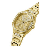 Guess Duchess Quartz Gold Dial Gold Steel Strap Watch For Women - GW0558L2