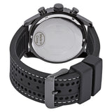 Guess Fleet Chronograph Black Dial Black Rubber Strap Watch for Men - W0971G1