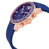 Guess Fleet Blue Dial Blue Rubber Strap Watch for Men - W0971G3