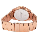 Guess G Twist Diamonds Rose Gold Dial Rose Gold Steel Strap Watch For Women - W1201L3