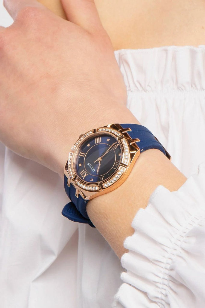 Orologio Guess Donna con cinturino in silicone blu Orologio Guess Donna con cinturino in silicone blu