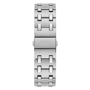 Guess Asset Quartz Black Dial Silver Steel Strap Watch For Men - GW0575G1