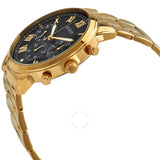 Guess Hendrix Multifunction Black Dial Gold Steel Strap Watch for Men - W1309G2