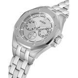 Guess Analog Quartz Silver Dial Silver Steel Strap Watch For Men - U0377G1