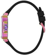 Guess Libra Black Dial Black Silicone Strap Watch For Women - GW0618L3