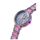 Guess Lily Analog Purple Dial Purple Steel Strap Watch For Women - GW0528L4