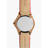 Guess Limelight Quartz Multicolor Dial Red Leather Strap Watch For Women - W0775L4