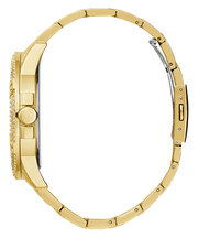 Guess Queen Quartz Gold Dial Gold Steel Strap Watch For Men - GW0497G2