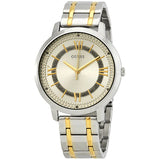 Guess Montauk Silver Dial Two Tone Steel Strap Watch for Women - W0933L5