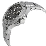 Guess Rigor Quartz Black Dial Silver Steel Strap Watch For Men - W0218G2