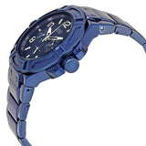 Guess Rigor Multifunction Black Dial Blue Steel Strap Watch for Men - W0218G4