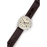 Guess Horizon Chronograph White Dial Brown Leather Strap Watch For Men - W0380G2