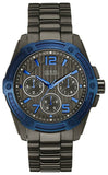 Guess Flagship Multifunction Chronograph Grey Dial Grey Steel Strap Watch for Men - W0601G1