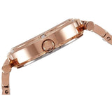 Guess Park Ave White Dial Rose Gold Steel Strap Watch for Women - W0767L3