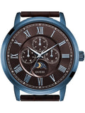 Guess Delancy Analog Brown Dial Brown Leather Strap Watch For Men - W0870G3