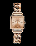 Guess Vanity Rose Gold Dial Rose Gold Steel Strap Watch for Women - W1029L3