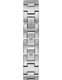 Guess Water Pro Diamonds Silver Dial Silver Steel Strap Watch For Women - G75511M