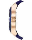 Guess Jet Setter Analog Quartz Blue Dial Blue Rubber Strap Watch For Women - W0571L1