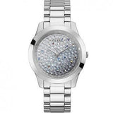 Guess Crush Silver Dial Silver Steel Strap Watch For Women - GW0020L1