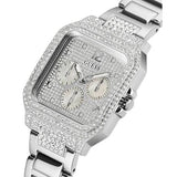 Guess Deco Multifunction Quartz Silver Dial Silver Steel Strap Watch For Women - GW0472L1