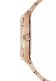 Guess Cosmo Diamonds Silver Dial Rose Gold Steel Strap Watch For Women - GW0033L3