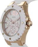 Guess Overdrive Analog White Dial White Rubber Strap Watch for Women - W10614L2