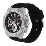 Guess Third Grear Multi Function Black Dial Black Rubber Strap Watch for Men- GW0334G1