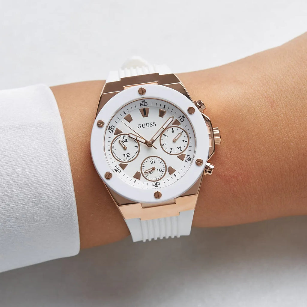 Guess watch white strap deals