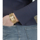 Guess Mod G Gold Dial Gold Steel Strap Watch for Women - GW0294L2