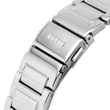 Guess Deco Multifunction Quartz Silver Dial Silver Steel Strap Watch For Women - GW0472L1