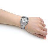 Guess Deco Multifunction Quartz Silver Dial Silver Steel Strap Watch For Women - GW0472L1