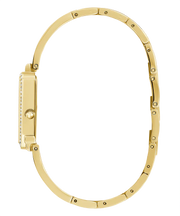 Guess Fame Crystals Gold Dial Gold Steel Strap Watch For Women - GW0644L2