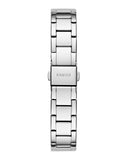 Guess Headline Quartz Green Dial Silver Steel Strap Watch For Men - GW0572G6