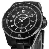 Chanel J12 Quartz Black Dial Black Steel Strap Watch for Women - J12 H5695