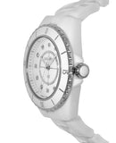 Chanel J12 Quartz Diamonds White Dial White Steel Strap Watch for Women - J12 H5703