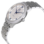 Omega De Ville Prestige Co-Axial Rhodium Silver Dial Silver Steel Strap Watch for Men - 424.10.40.20.02.001