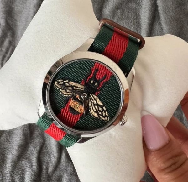 Gucci Le Marche des Merveilles Red & Green Dial Red & Green Nylon