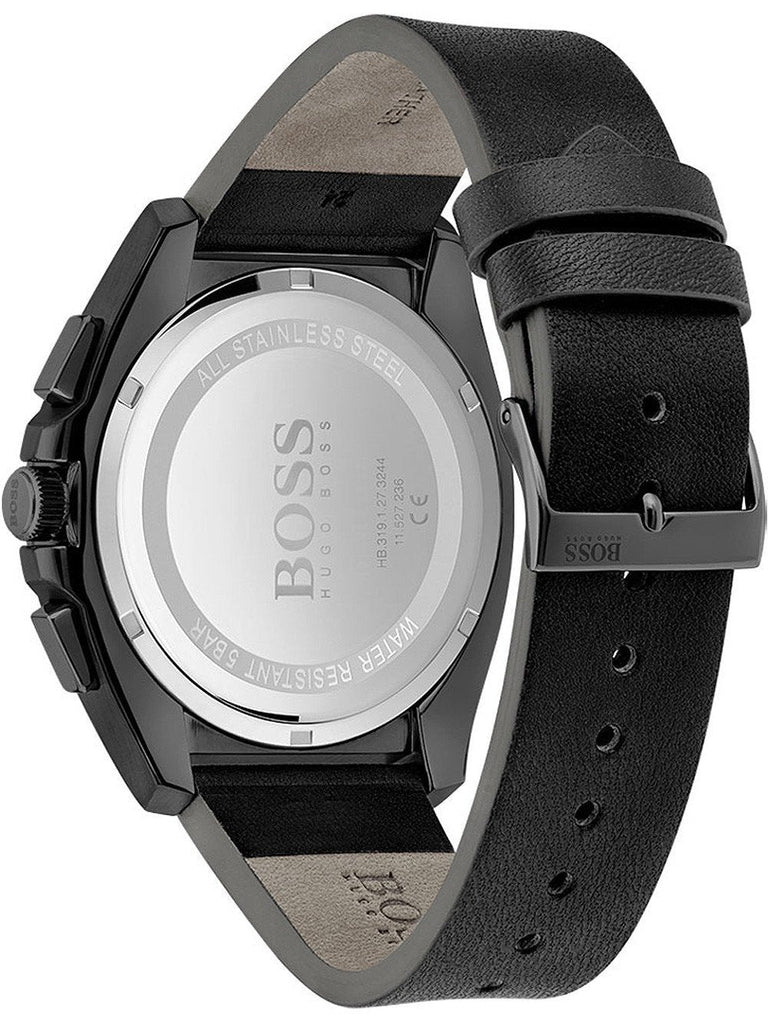 BOSS Orologio con Cronografo al Quarzo da uomo con cinturino in BOSS Orologio con Cronografo al Quarzo da uomo con cinturino in
