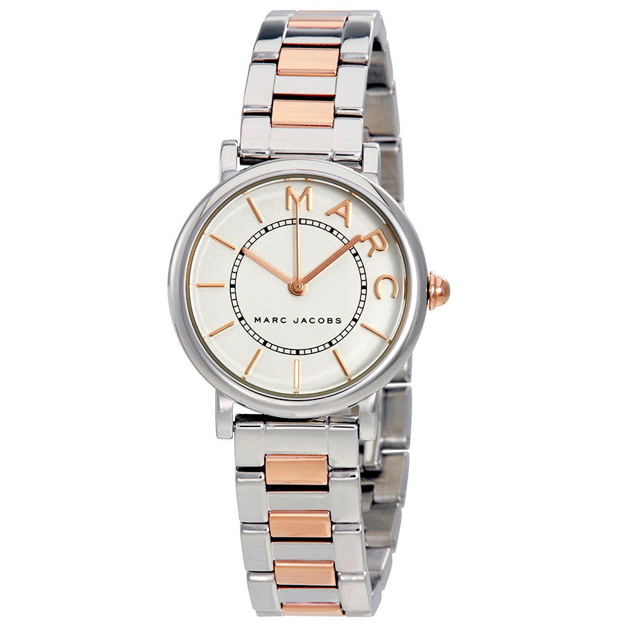 Marc Jacobs Roxy Silver Dial Two Tone Steel Strap Watch for Women